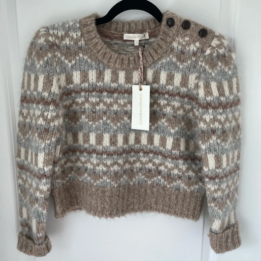 LoveShackFancy cropped pullover - Picture 2 of 6